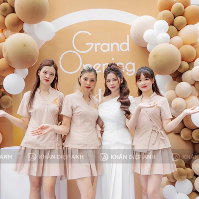 Set Áo Váy Xoè Nhân Viên Spa